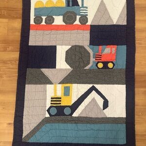 Pottery Barn Jax Construction Quilt + Sheet Set